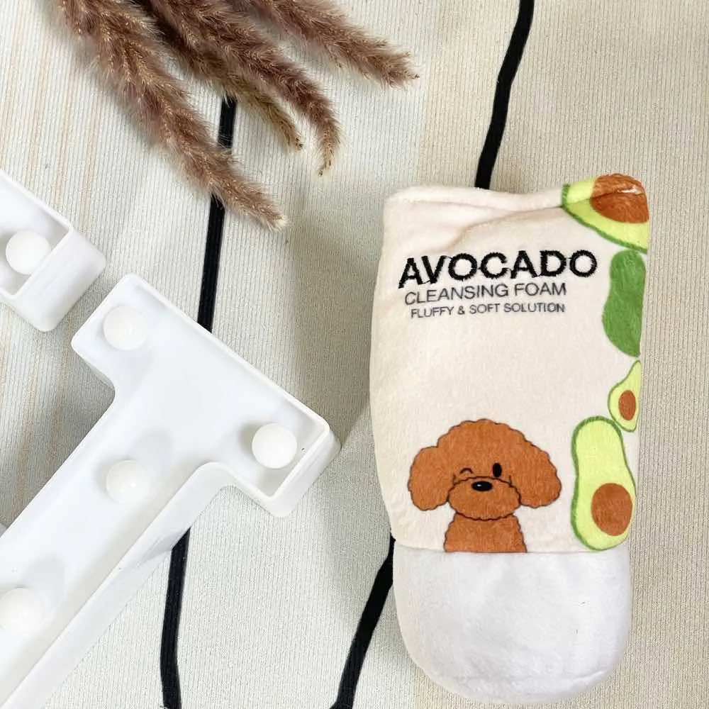 Hey Cuzzies Hide N Seek Avocado Cleansing Foam Interactive Dog Toy dog bones rawhide chew sticks dog jerky bacon bone