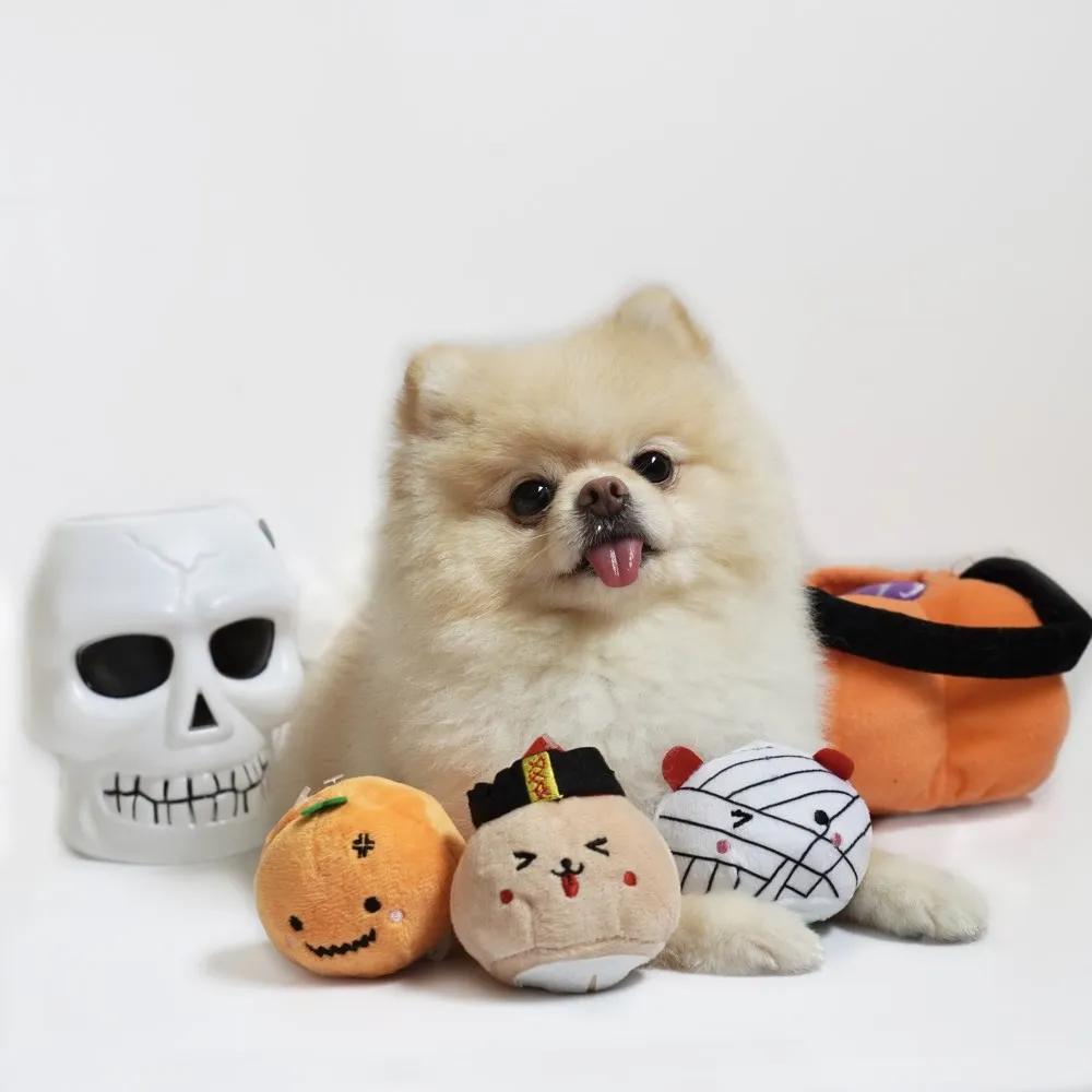 Hey Cuzzies Mini Spooky Mochi Halloween Dog Toy
