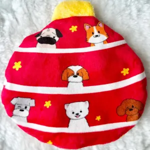 Hey Cuzzies No-Stuffing Cuzzies Christmas Ball Dog Toy dog harness dog training collar dog safety vest dog seatbelt dog ID tag