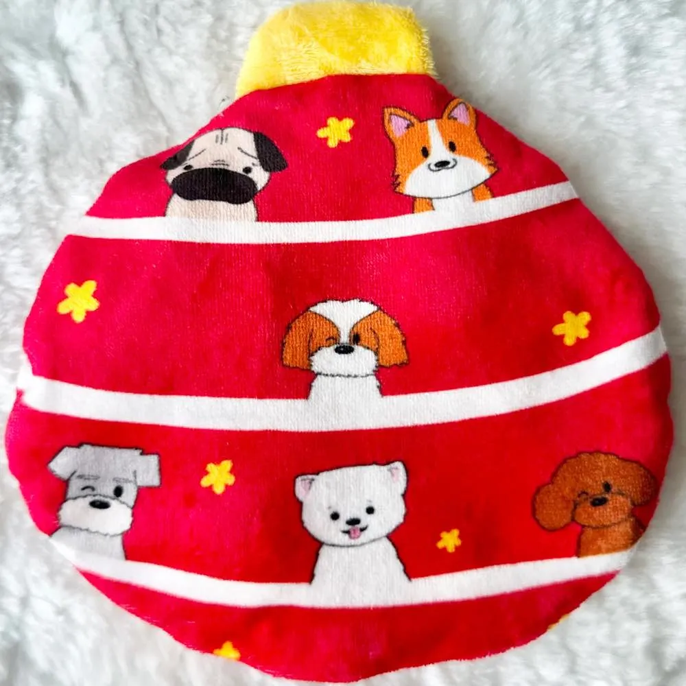 Hey Cuzzies No-Stuffing Cuzzies Christmas Ball Dog Toy dog harness dog training collar dog safety vest dog seatbelt dog ID tag