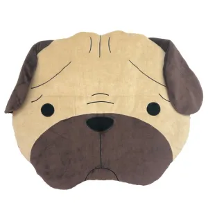 Hey Cuzzies Organic Cotton Pug Head Dog Bed dog harness dog training collar dog safety vest dog seatbelt dog ID tag