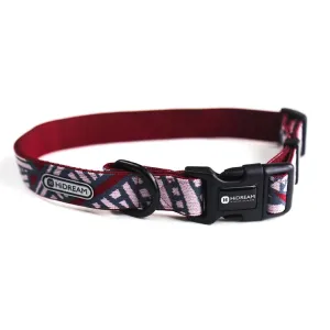 HiDREAM Ancient Castle Adjustable Dog Collar (Berry Red) dog harness dog training collar dog safety vest dog seatbelt dog ID tag