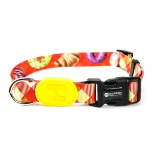 HiDREAM Profusion Adjustable Dog Collar (Picnic Cloth) dog bones rawhide chew sticks dog jerky bacon bone
