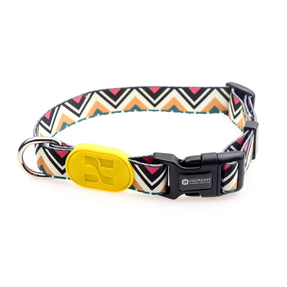 HiDREAM Profusion Adjustable Dog Collar (Totem) dog harness dog training collar dog safety vest dog seatbelt dog ID tag