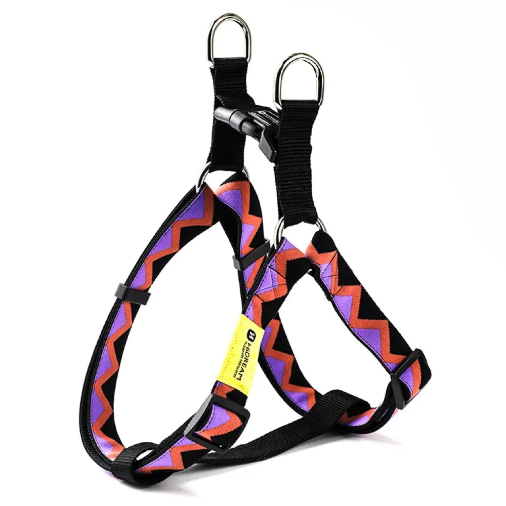 HiDREAM Rainbow Adjustable Dog Y-Harness (Black) puppy food dog jerky treats dog dental treats dog chicken strips organic dog food