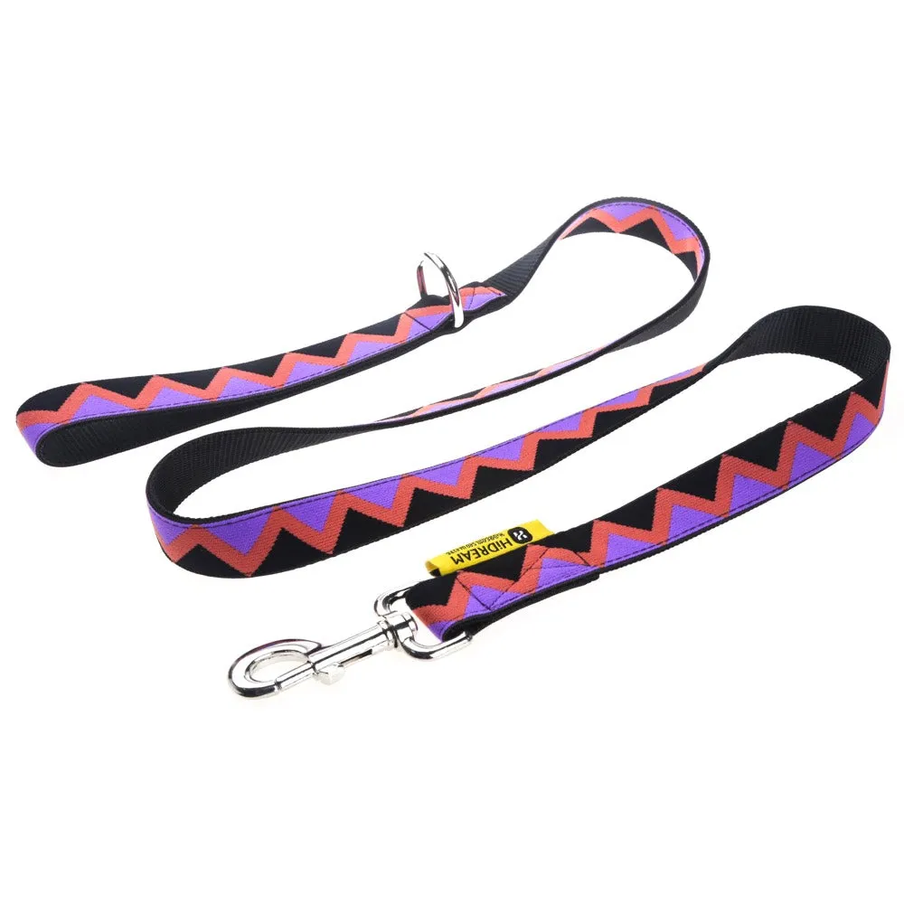 HiDREAM Rainbow Upgraded Dog Leash (Black) dog bones rawhide chew sticks dog jerky bacon bone