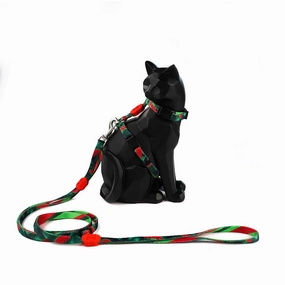 HiDREAM Profusion Cat H-Harness & Leash Set (Watermelon) cat accessories cat collar cat harness cat backpack cat ID tag