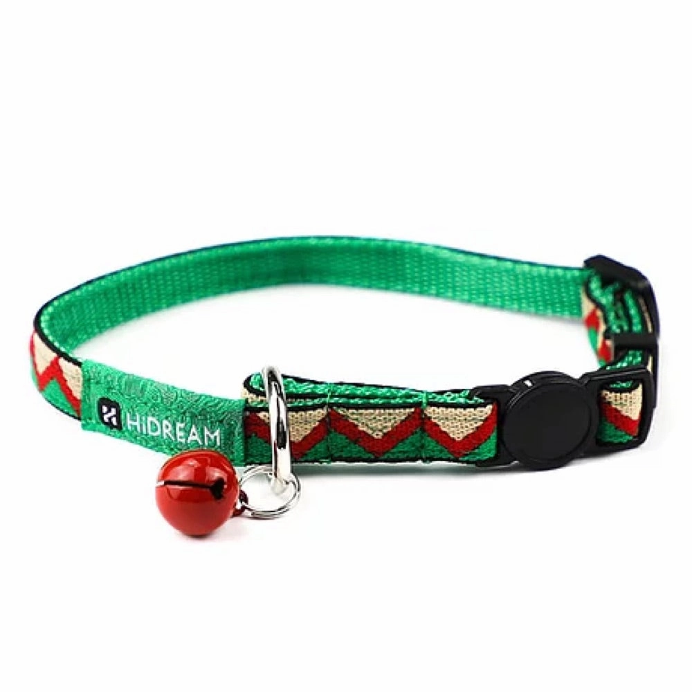 HiDREAM Rainbow Adjustable Cat Collar (Green) cat leash cat bowtie cat hat cat bandana cat costume