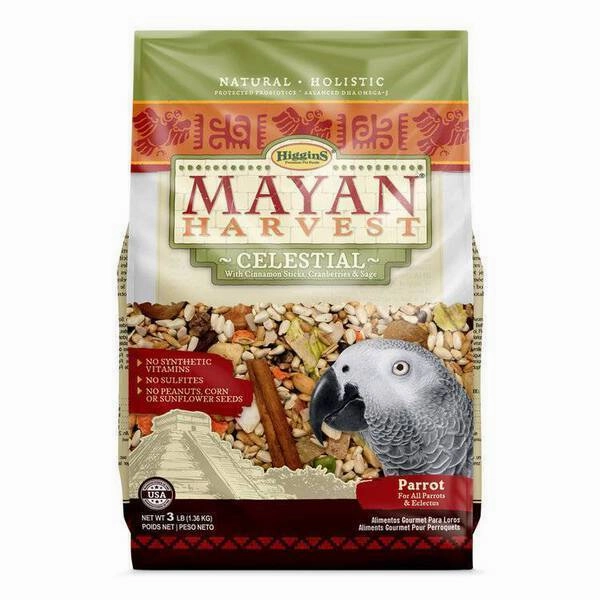 Higgins Mayan Harvest Celestial Parrot 3lb bird cage parrot food bird toys bird perch bird treats