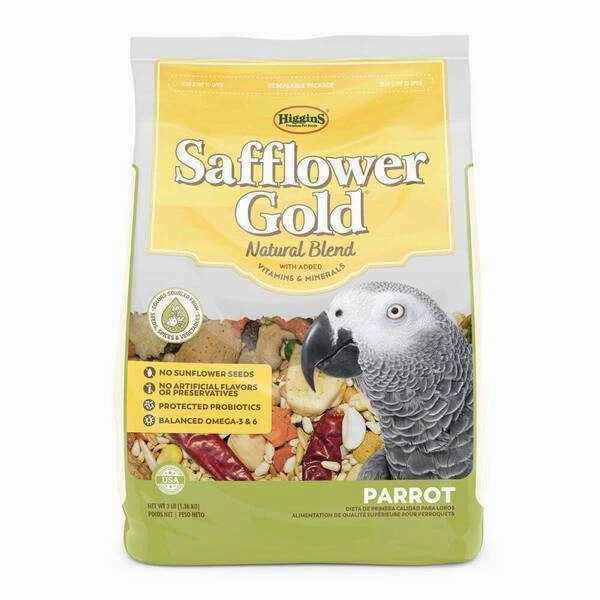 Higgins Safflower Gold Parrot 3lb bird cage parrot food bird toys bird perch bird treats
