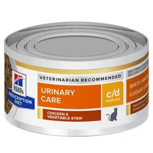 Hills Prescription Diet C/D Multicare Feline Chicken & Vegetable Stew Wet Cat Food cat supplies cat house cat tree cat feeder cat collar