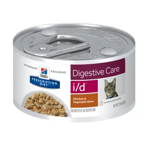Hills Prescription Diet I/D Chicken & Vegetable Stew Wet Cat Food cat supplies cat house cat tree cat feeder cat collar