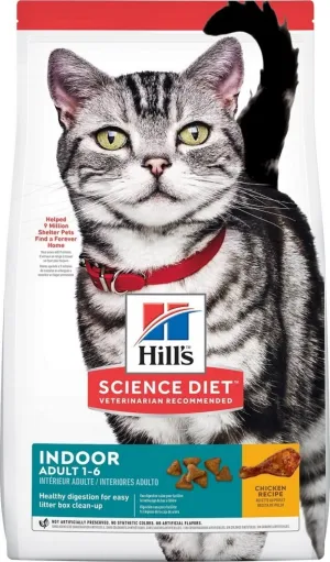 Hill's Science Diet Adult Indoor Chicken Recipe Dry Cat Food freeze dried dog food raw food for dogs dog freeze meal high protein dog food grain free freeze dog food