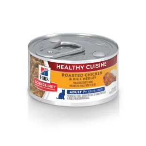 Hill's Science Diet Healthy Cuisine Adult 7  Roasted Chicken & Rice Medley Canned Cat Food cat calming diffuser cat stress relief anxiety cat treats cat relaxing spray pet mood aid