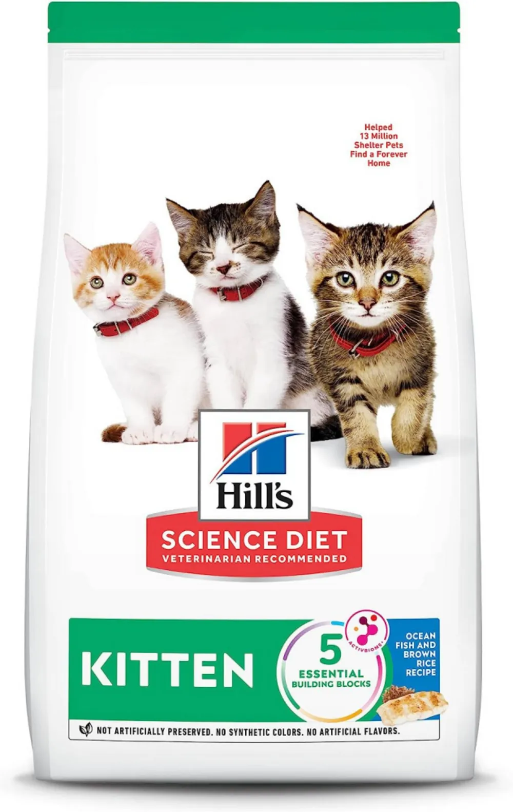 Hill's Science Diet Kitten Dry Ocean Fish & Brown Rice Recipe freeze dried dog food raw food for dogs dog freeze meal high protein dog food grain free freeze dog food