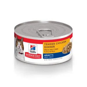 Hill's Science Diet Senior 7  Tender Chicken Canned Cat Food cat calming diffuser cat stress relief anxiety cat treats cat relaxing spray pet mood aid