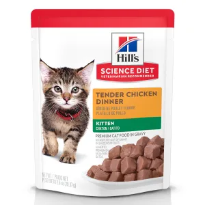 Hill's Science Diet Tender Chicken Dinner Kitten Wet Cat Food cat calming diffuser cat stress relief anxiety cat treats cat relaxing spray pet mood aid