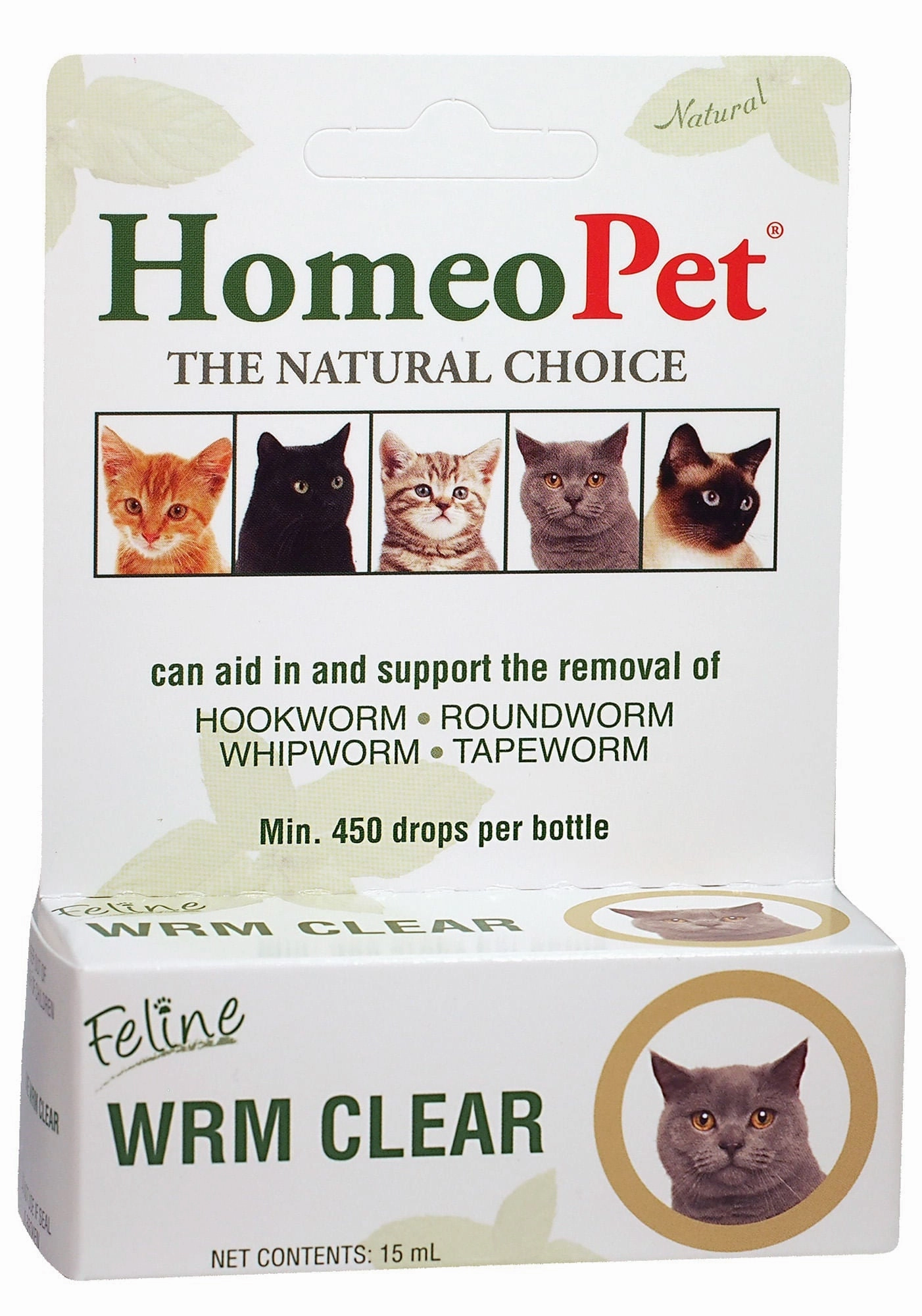 HomeoPet Feline Wrm Clear, 15 mL cat grooming cat shampoo cat conditioner cat comb cat grooming glove