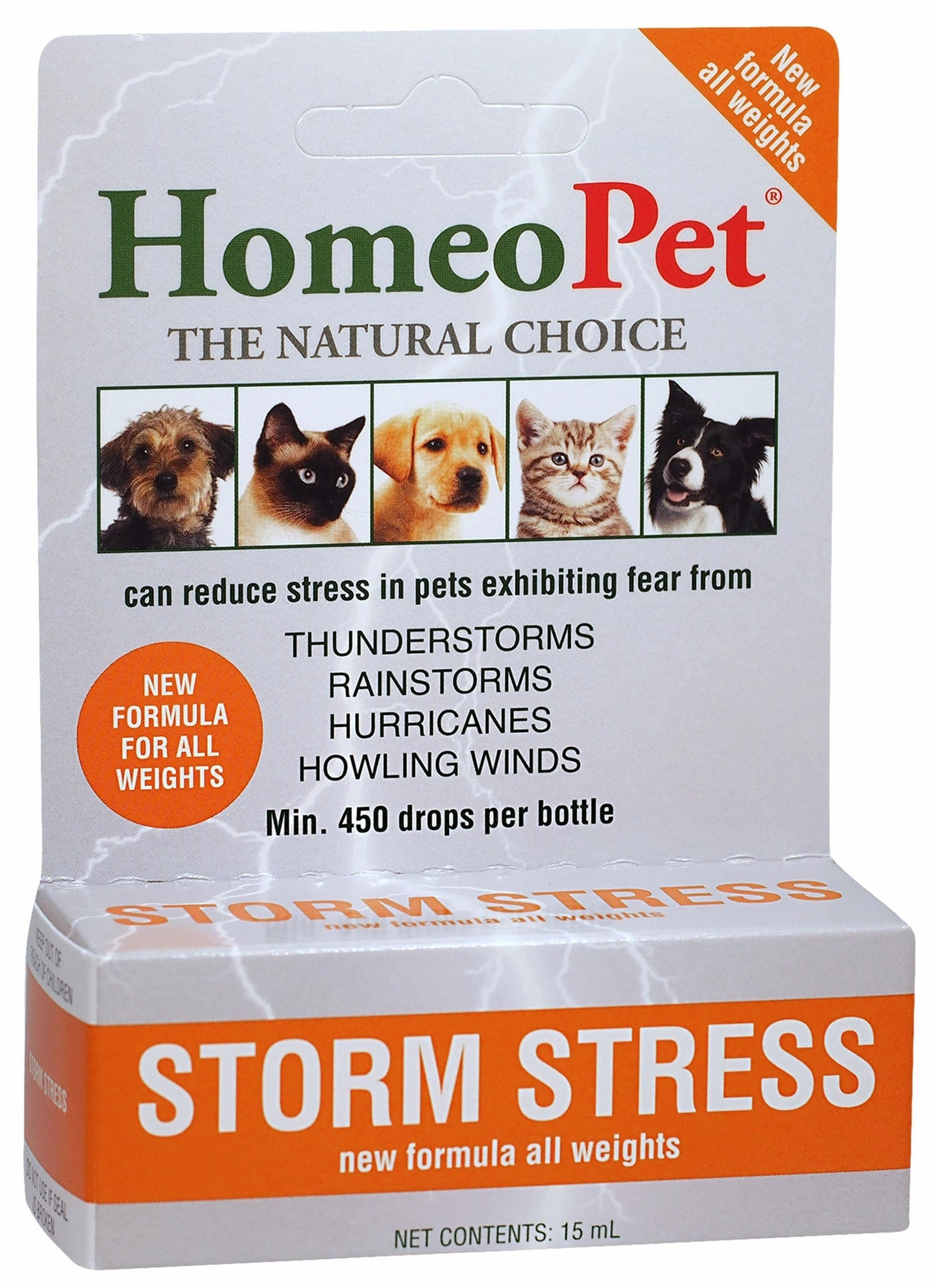 HomeoPet Storm Stress, 15 mL cat beds cat scratching post cat shampoo cat tunnel cat brush