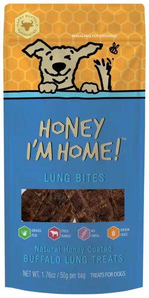 Honey I'm Home! Buffalo Lung Bites 1.76oz Bag goat vitamins sheep health poultry medicine livestock supplement animal wellness