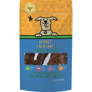 Honey I'm Home! Buffalo Tripe Sticks 3.17oz Bag goat vitamins sheep health poultry medicine livestock supplement animal wellness