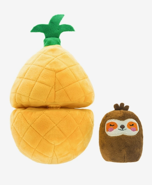 Hugsmart Fruity Critterz - Pineapple Interactive Dog Toy