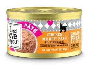 I and Love and You Grain Free Chicken Me Out Pate Recipe Canned Cat Food cat calming diffuser cat stress relief anxiety cat treats cat relaxing spray pet mood aid