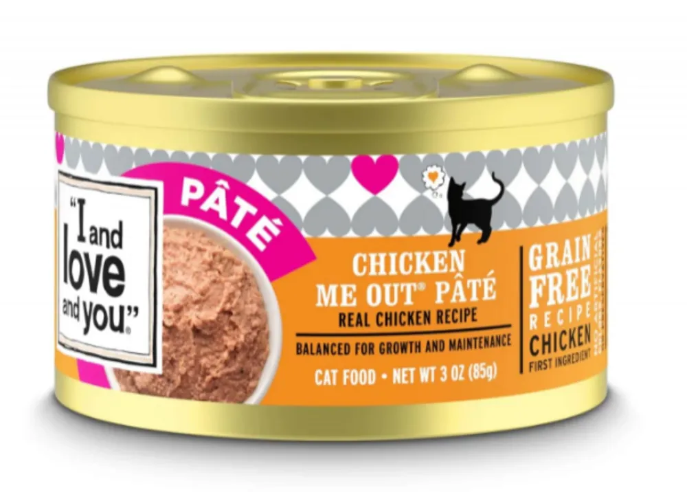 I and Love and You Grain Free Chicken Me Out Pate Recipe Canned Cat Food cat calming diffuser cat stress relief anxiety cat treats cat relaxing spray pet mood aid