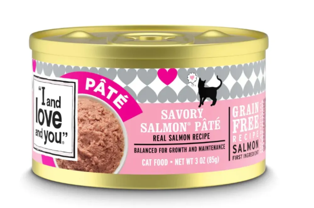 I And Love And You Grain Free Savory Salmon Pate Canned Cat Food cat calming diffuser cat stress relief anxiety cat treats cat relaxing spray pet mood aid