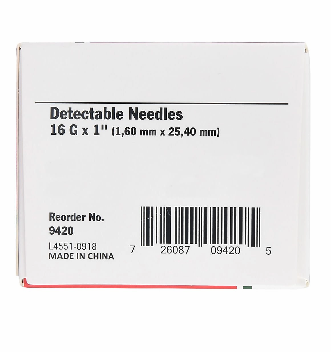 Ideal D3 Detectable Needles, Box of 100