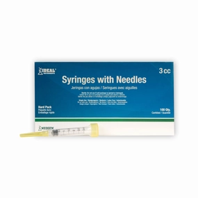 Ideal Luer Slip Syringe/Needle Combo, Box of 100 wet cat food canned food for cats gravy cat cans soft texture cat food wet pouches