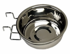 Indipets Stainless Steel Coop Cups with Wire Holder cat beds cat scratching post cat shampoo cat tunnel cat brush