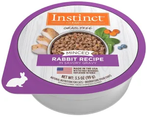 Instinct Adult Grain Free Minced Recipe with Real Rabbit Natural Cat food Cups cat calming diffuser cat stress relief anxiety cat treats cat relaxing spray pet mood aid