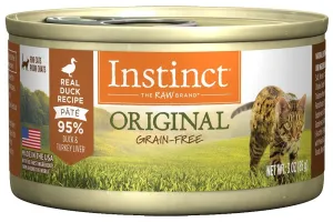 Instinct Grain-Free Duck Formula Canned Cat Food cat calming diffuser cat stress relief anxiety cat treats cat relaxing spray pet mood aid