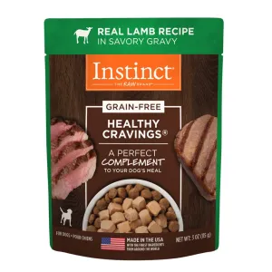 Instinct Healthy Cravings Real Lamb Recipe Grain-Free Wet Dog Food Topper 3oz dog toys interactive dog toy plush dog toy dog rope toy squeaky toy
