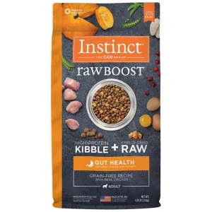 Instinct Raw Boost Gut Health Real Chicken Grain-Free Dry Dog Food dog toys interactive dog toy plush dog toy dog rope toy squeaky toy
