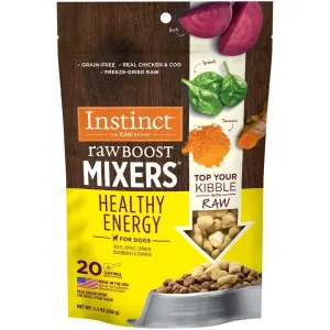 Instinct Raw Boost Mixers Healthy Energy Chicken & Cod Grain-Free Freeze-Dried Raw Dog Food Topper 5.5oz (Exp 7Mar25) horse supplement horse vitamins animal probiotics livestock digestive aid horse immune booster