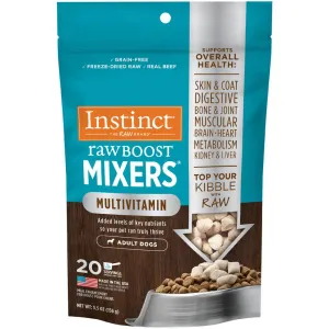 Instinct Raw Boost Mixers Multivitamin Beef Grain-Free Adult Freeze-Dried Raw Dog Food Topper 5.5oz horse supplement horse vitamins animal probiotics livestock digestive aid horse immune booster