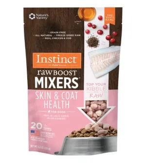 Instinct Raw Boost Mixers Skin & Coat Health Freeze-Dried Raw Dog Food Topper 5.5oz horse supplement horse vitamins animal probiotics livestock digestive aid horse immune booster