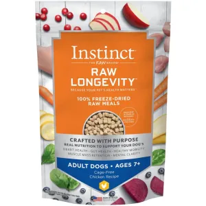 Instinct Raw Longevity 7  Chicken Grain-Free Adult & Senior Freeze-Dried Raw Dog Food 5oz dog toys interactive dog toy plush dog toy dog rope toy squeaky toy