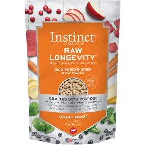 Instinct Raw Longevity Beef Grain-Free Adult Freeze-Dried Raw Dog Food 9.5oz horse supplement horse vitamins animal probiotics livestock digestive aid horse immune booster