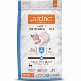 Instinct Limited Ingredient Diet Turkey Grain-Free Adult Dry Cat Food 11 lb kitten food wet kitten food kitten milk kitten treats grain free kitten food