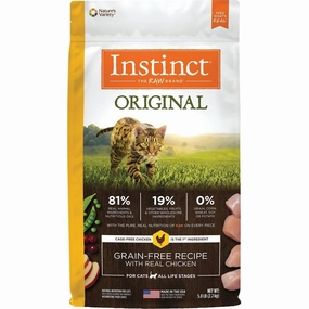 Instinct Original Real Chicken Grain-Free Dry Cat Food pet health pet wellness pet pain relief pet probiotic pet calming