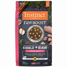 Instinct Raw Boost Indoor Health Chicken Grain-Free Dry Cat Food 5lb kitten food wet kitten food kitten milk kitten treats grain free kitten food