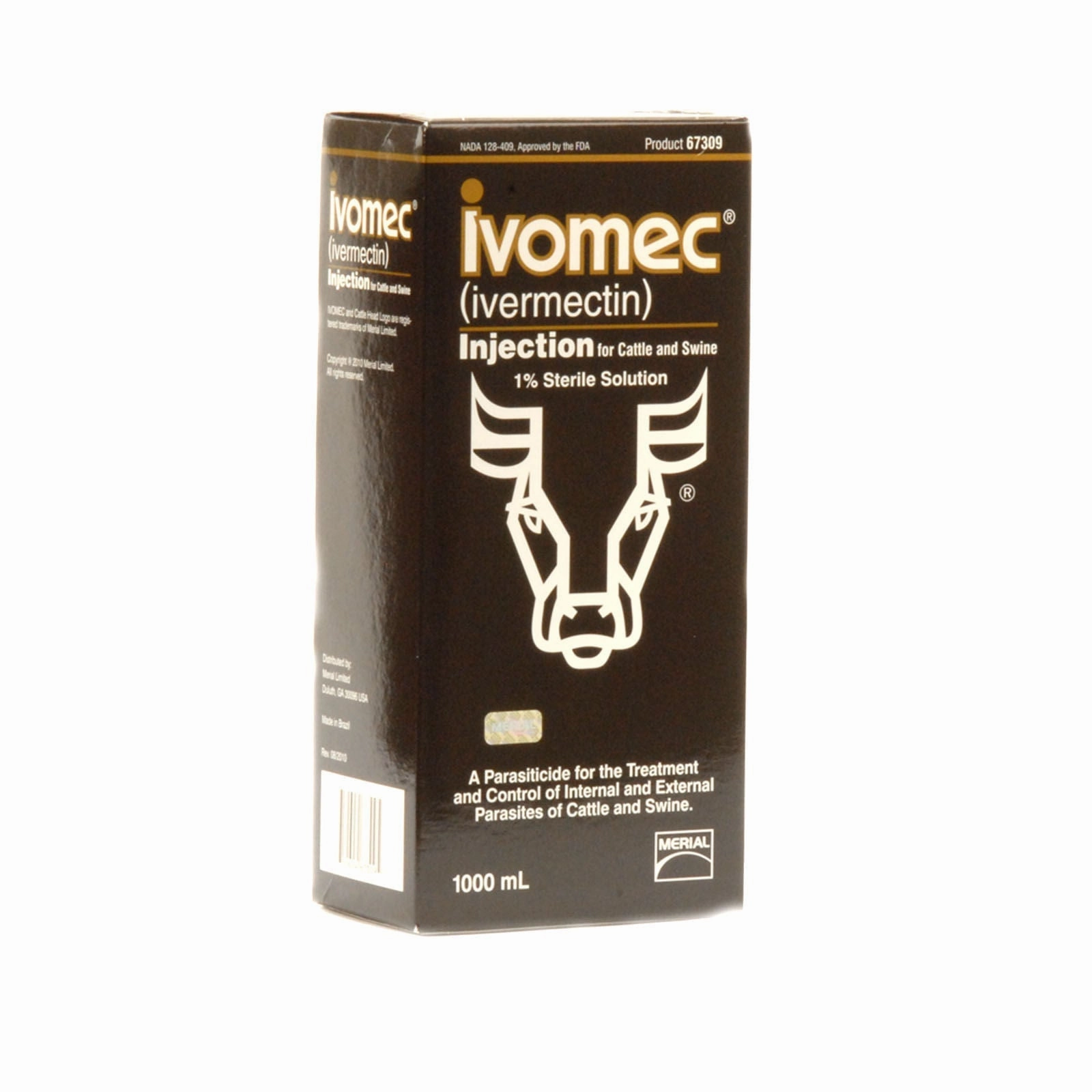 IVOMEC Injection (1%) Wormer for Cattle & Swine