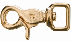 Jeffers Brass Trigger Snap with Square Swivel Eye chicken supplies backyard chicken coop accessories poultry food chicken vitamins