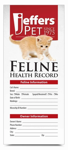 Jeffers Cat Health Records, 10 pk plush dog toys fluffy dog toy dog cuddle toy dog toy set stuffed toy for dogs