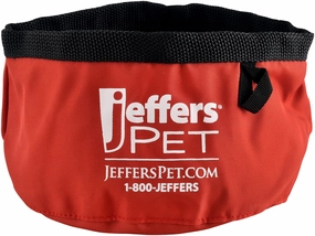 Jeffers Collapsible Travel Water & Food Pet Bowl cat grooming cat shampoo cat conditioner cat comb cat grooming glove