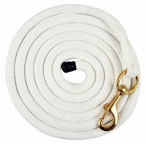 Jeffers Cotton Horse Lead Rope, 3/4" x 10'L with Brass Bolt Snap chicken supplies backyard chicken coop accessories poultry food chicken vitamins
