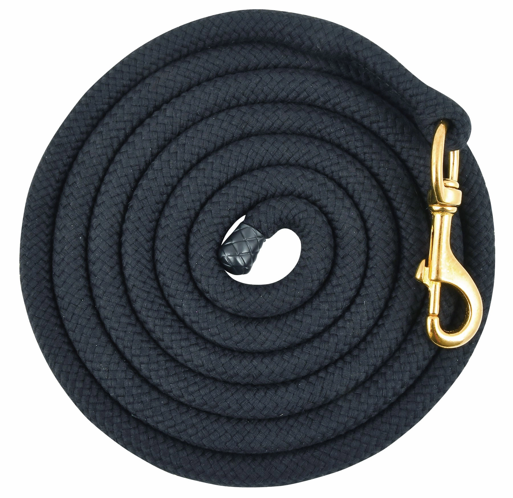 Jeffers Cotton Horse Lead Rope, 3/4" x 10'L with Brass Bolt Snap